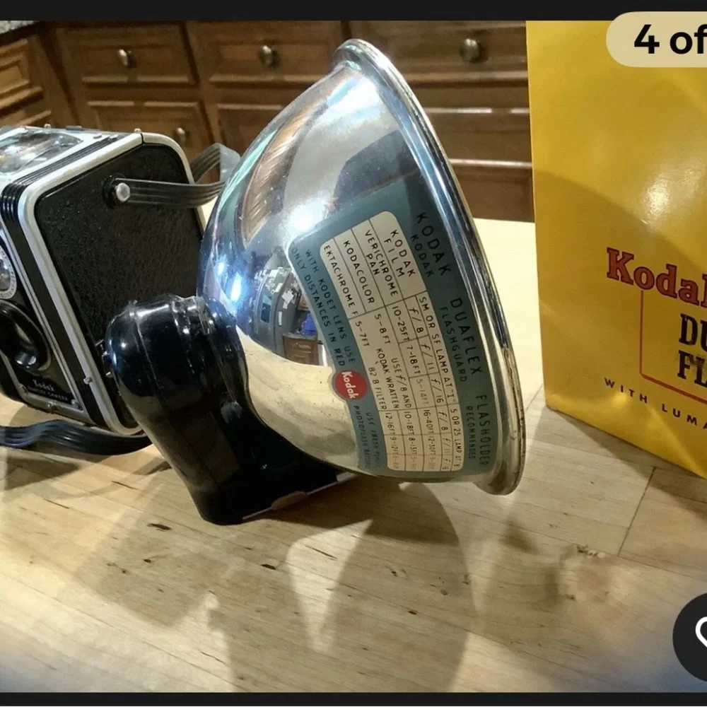 Vintage Kodak Duaflex Camera and Flash Unit